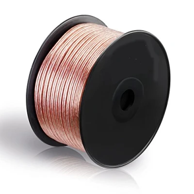 Abbildung von MANAX® Lautsprecherkabel 2 x 0,75mm² transparent 100 m Spule