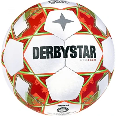 Abbildung von Derbystar Unisex Jugend Atmos S Light AG v23 Fußball, weiß orange, 4