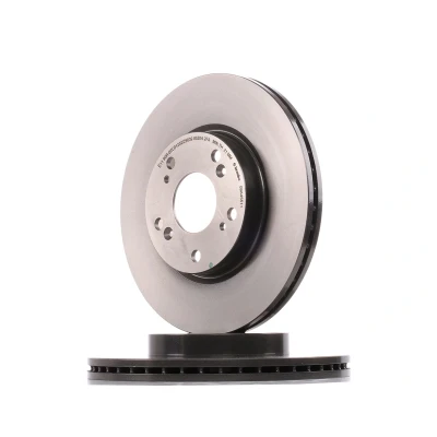 Abbildung von BREMBO COATED DISC LINE 09.A455.11 Bremsscheibe 282 23 5 innenbelüftet beschichtet mit Schrauben HONDA: CIVIC 8 Hatchback, 10,