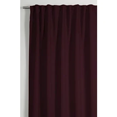 Abbildung von GARDINIA Schal mit integriertem Gardinenband, Dimout Vorhang / Gardine, Blickdicht, Verdunkelnd, Beere, 140 x 245 cm