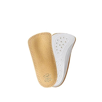 Abbildung von Orthopädische 3/4 Leder Einlegesohlen mit Längs und Quergewölbestütze, Schuheinlagen für Damen Herren, Kaps Carmen (41 EUR / 7 UK/Herren)