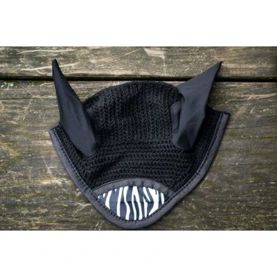 Abbildung von HB Ruitersport Fliegenhaube Zebra Schwarz/Weiß