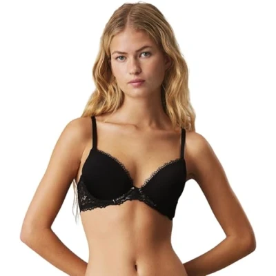 Abbildung von Calvin Klein Damen Push Up BH Lift Demi mit Bügel, Schwarz (Black), 90B