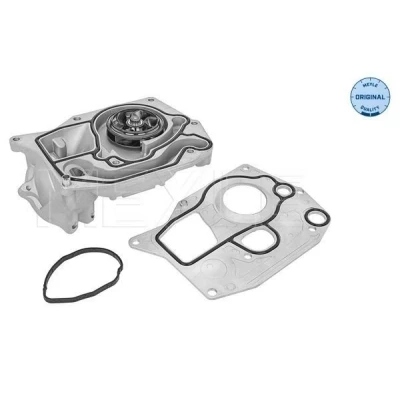 Abbildung von MEYLE 313 220 0028 Wasserpumpe mit Keilrippenriemenscheibe Dichtung Zwischenplatte für Keilrippenriementrieb BMW: 5 Saloon, 3 Saloon
