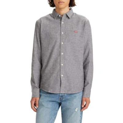 Abbildung von Levi&#039;s Battery Shirt Hemd, Herren, Größe: Small, Black agate