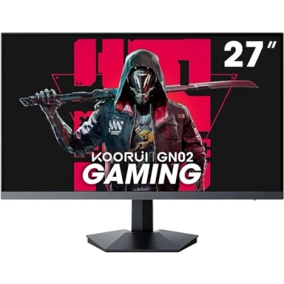 Abbildung von KOORUI 27 Zoll Gaming Monitor, PC Bildschirm 240Hz, FHD, 1ms, Adaptive Sync (1920 x 1080p, DCI P3 90%, SRGB 100%, HDMI, DisplayPort, VESA 75x75)