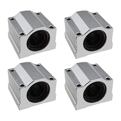 Abbildung von YINETTECH 4 Stück SCS20UU Linearbewegungs Kugellager Gleitblock Gleitbuchse 20 mm Bohrung 50 Länge für CNC 3D Drucker Zubehör