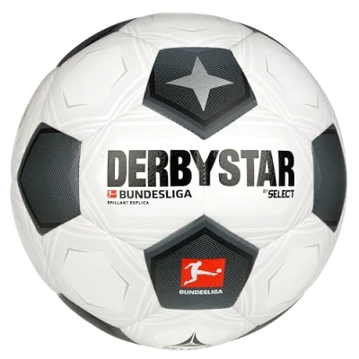 Abbildung von Derbystar Bundesliga Fußball, Herren, Größe: 5, Weissschwarzgrau