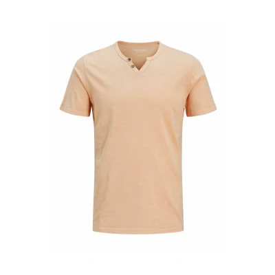 Abbildung von Jack &amp; Jones Jjesplit NECK SS NOOS Tshirt basic, Herren, Größe: XS, Peach parfait