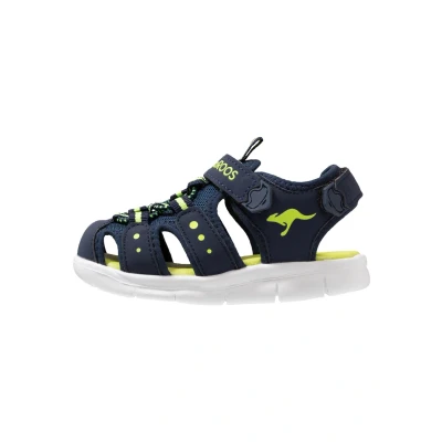Abbildung von Kangaroos Kmini Riemensandalette für Kinder, Größe: 25, Dark navy/lime Schuhe