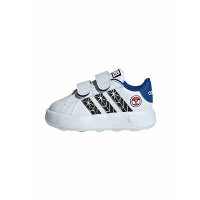 Abbildung von adidas Sportswear Marvel S Spiderman Grand Court Sneaker low für Kinder, Größe: 20, Cloud white core black royal blue Schuhe