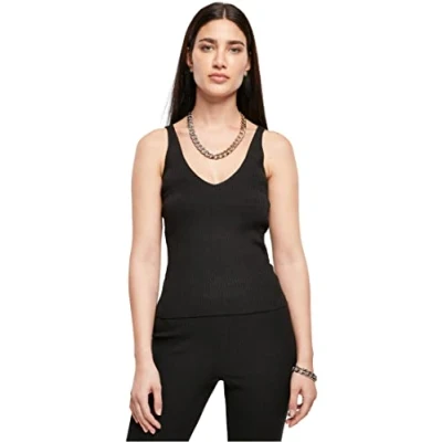 Abbildung von Urban Classics Ladies RIB KNIT TOP Top, Damen, Größe: XS, Black
