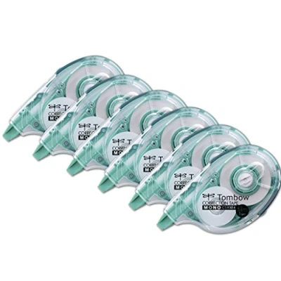 Abbildung von Tombow CT YXE4 6P Nachfüllbarer Korrekturroller YXE4, extra langes Band, 4.2 mm x 16 m, Officepack 6 Stück
