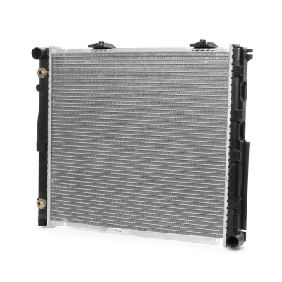 Abbildung von NRF 58164 Kühler, Motorkühlung Aluminium 533 485 42 mit Anbauteilen Kühlrippen gelötet