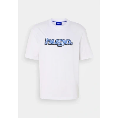 Abbildung von HUGO Nugibol Tshirt print, Herren, Größe: Large, White