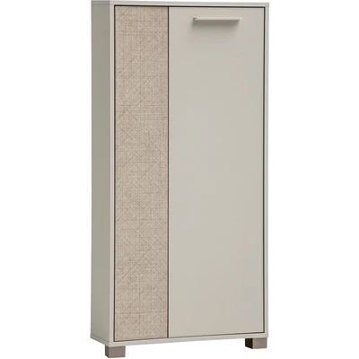 Abbildung von Schildmeyer Midischrank »Edno Highboard, Breite 59 cm«, (1 St.), Fronten in Canasta Dekor mit Korbgeflecht Design