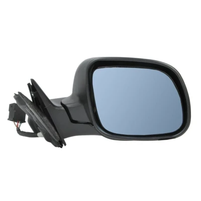 Abbildung von Außenspiegel Blic 5402 04 1121596P rechts schwarz elektrisch konvex, blau getönt, beheizbar, kleines Spiegelgehäuse AUDI: A3 Hatchback