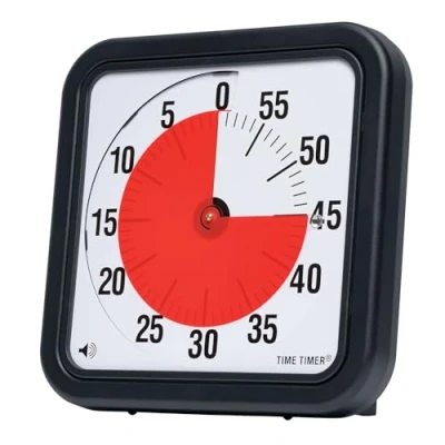 Abbildung von Time Timer magnetischer 60 Minuten mit optischem Signal, Countdown Uhr für Kinder und Erwachsene, das Klassenzimmer oder Besprechungsräume (Large 30 cm), TTA2 MAG W