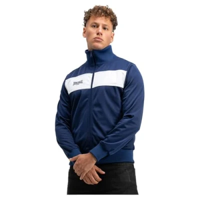 Abbildung von Lonsdale Herren Trainingsjacke schmale Passform ALNWICK, Navy/White, XS