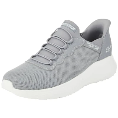 Abbildung von Skechers Herren Bobs Squad Chaos Daily Hype Sneakers, Grauer Strick, 39 EU