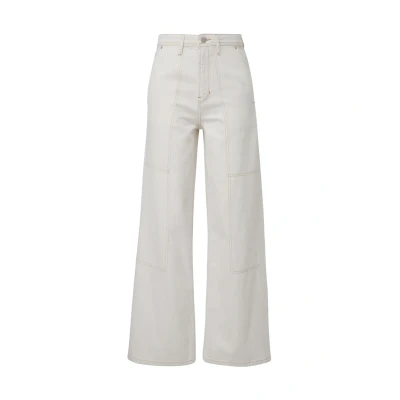 Abbildung von s.Oliver HIGH RISE WIDE LEG Flared Jeans, Damen, Größe: 38x32, Ecru