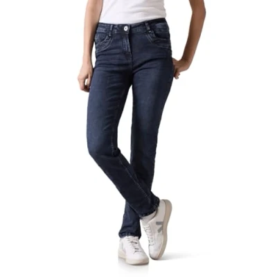 Abbildung von Cecil IM Slim FIT Jeans Fit, Damen, Größe: 27x30, Blau