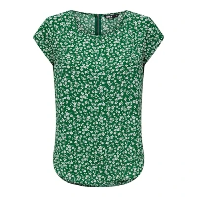 Abbildung von ONLY Damen Onlvic S/S Aop Top Noos Ptm, Green Jacket/Aop:maja Ditsy, 32
