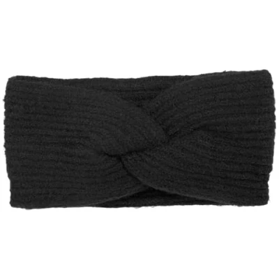 Abbildung von styleBREAKER Damen Strick Stirnband mit Twist Knoten und Rippenmuster einfarbig, warmes Winter Haarband, Headband 04026072, Farbe:Schwarz