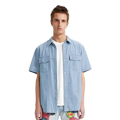 Abbildung von Levi&#039;s SS Western New Hemd, Herren, Größe: Large, hyde chambray