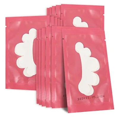 Abbildung von Lunamoon Augenpads für Wimpernverlängerung Wimpernpads Wimpern Wimpernlifting Färben Augen Patches Pad 50 Paare (Flower Rose Red)