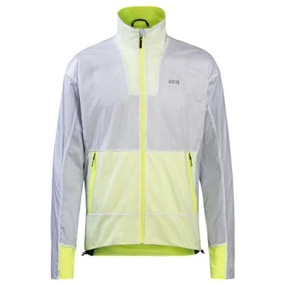 Abbildung von GORE WEAR Herren Laufjacke Drive, TEX INFINIUM, L, Weiß/Neon Gelb