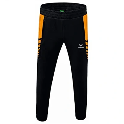 Abbildung von Erima Unisex Kinder Six Wings Funktionelle Trainingshose, Schwarz/New Orange, 140 EU
