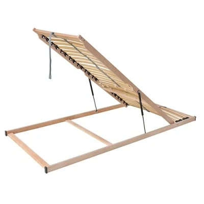Abbildung von MaDeRa 7 Zonen Lattenrost für Bettkastenfunktion, 28 Federleisten, Birkenschichtholz Größe 90 x 200 cm, Farbe Öffnung Vorn