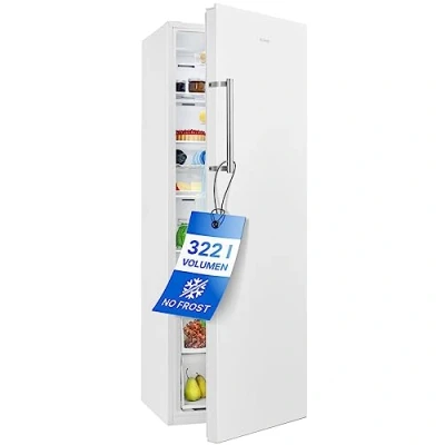 Abbildung von Bomann® Kühlschrank ohne Gefrierfach 322L 172cm Schnellkühlfunktion MultiAirflow für gleichmäßige Kühlung Getränkekühlschrank 5 Ablagen Türanschlag wechselbar VS 7345 weiß