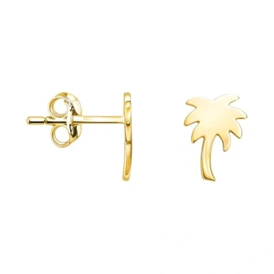 Abbildung von SOFIA MILANI Damen Ohrringe 925 Silber vergoldet/golden Palme Ohrstecker E1549