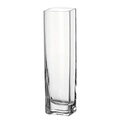 Abbildung von LEONARDO HOME Kasten Vase Lucca, moderne Blumenvase, handgefertigtes Unikat in rechteckiger Form aus Glas, H 30 x B 8 cm, 014382