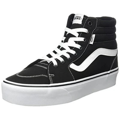 Abbildung von Vans Damen Filmore Hi Platform Sneaker, (Canvas) Black/White, 40 EU