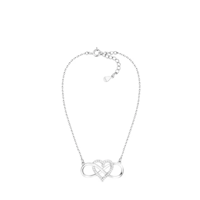 Abbildung von Sofia Milani Heart Inifnity Halskette, Damen, Größe: One Size, Silver