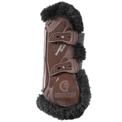 Abbildung von Kentucky Gamaschen Bamboo Elastic Vegan Sheepskin Braun/Schwarz