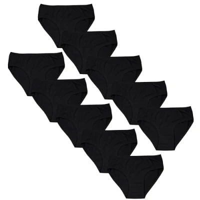 Abbildung von TupTam Mädchen Slips mit Aufdruck 10er Pack, Farbe: Schwarz, Größe: 152 158