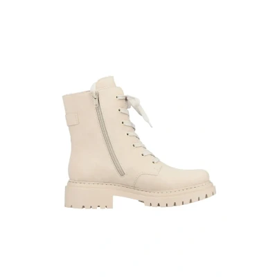 Abbildung von Rieker Damen Schnürstiefeletten 72631, Frauen Stiefeletten,schnürboots,übergangsschuhe,Stiefel,Bootee,Booties,halbstiefel,beige (62),38 EU / 5 UK