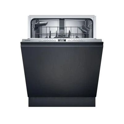 Abbildung von Siemens SN63EX27AE, iQ300, Smarter Geschirrspüler 60 cm Vollintegriert, Made in Germany, Besteckkorb, varioSpeed, automatische Türöffnung, hohe Hygieneleistung, automatik Programme, Gebürsteter Stahl