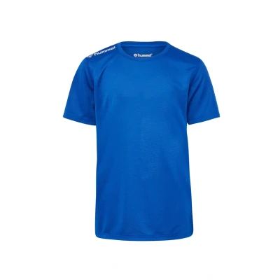 Abbildung von hummel Unisex Kinder Hmlrun Jersey S/S Kids T Shirt, True Blue, 128 EU