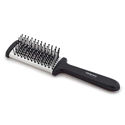 Abbildung von Termix thermische Flachhaarbürste. Professionelle Flachbürste zum Entwirren, die dem Haar einen ultraglatten Effekt verleiht. Kleine Größe.