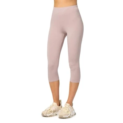 Abbildung von Merry Style Damen Leggings 3/4 Capri aus Viskose MS10 144 (Caffelatte, XL)