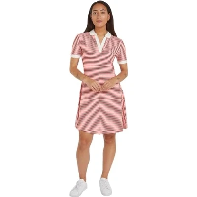 Abbildung von Tommy Hilfiger Freizeitkleid, Damen, Größe: Small, Fierce red/ecru