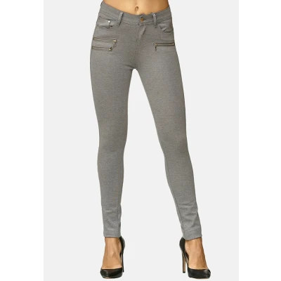 Abbildung von Elara Damen Stretch Hose Skinny Fit Jegging Chunkyrayan H86 21 Grey 48 (4XL)