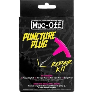 Abbildung von Muc Off Puncture Plug Reifenreparaturset Fahhrad Flickzeug für schlauchlose Fahrradreifen Inklusive 2 in 1 Plug/ Aufrauh Werkzeug, 10 Reifenpannenstopper &amp; Etui