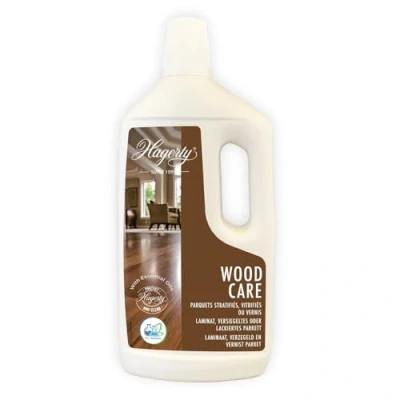 Abbildung von Hagerty Wood Floor Care Holzbodenreiniger, Effektiver Parkett Reiniger zur Tiefenreinigung und Pflege für alle Holz Laminat Lackböden, Intensivreiniger mit Anti Rutsch Effekt