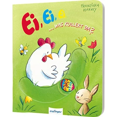 Abbildung von Ei, was kullert da?: Ein Mitmachbuch mit Schiebe Elementen, Ostergeschenk für Kinder ab 18 Monaten